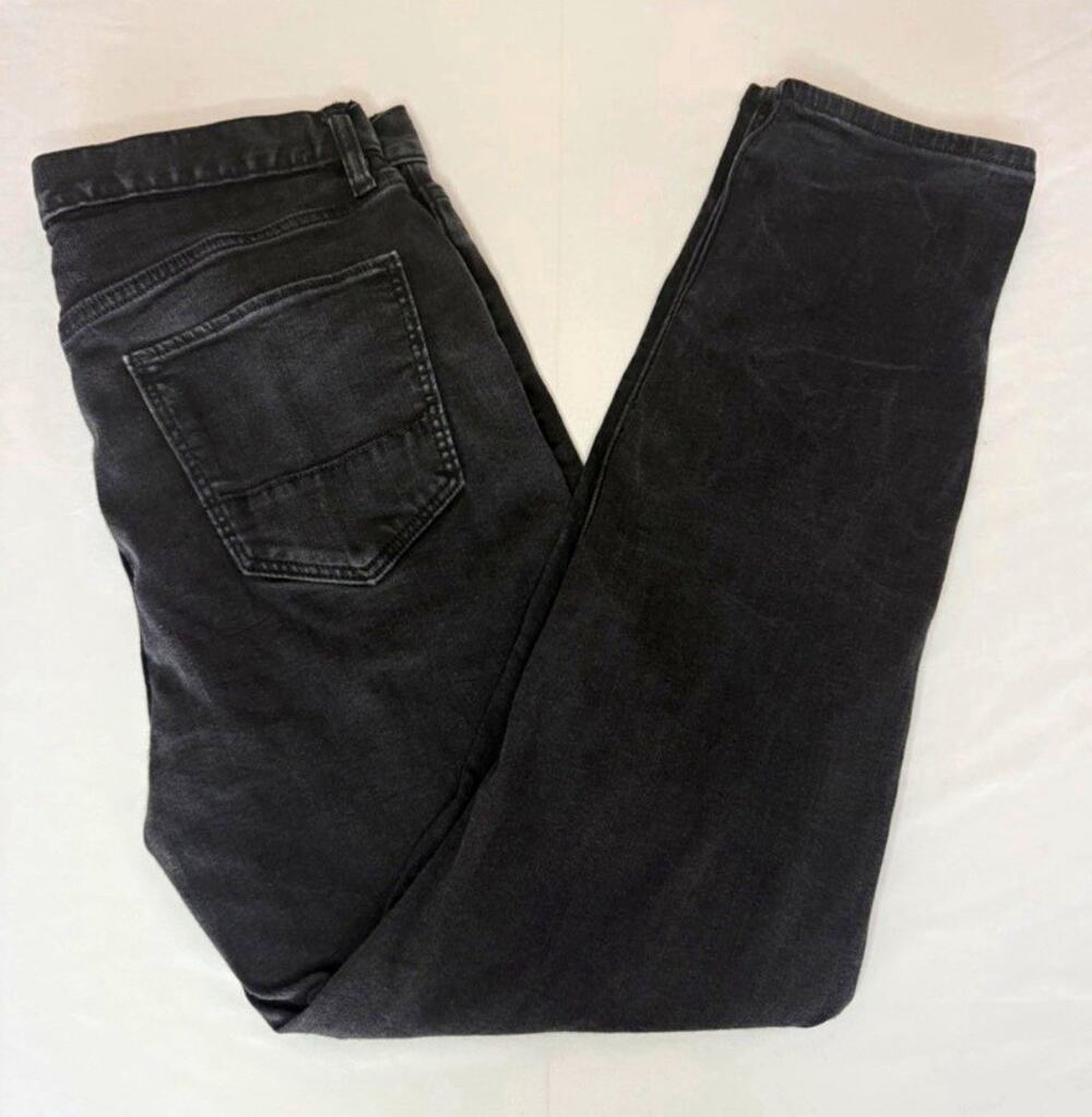 Banana Republic Washwell Black Wash Denim Slim Fit Jeans Button Zip Pockets